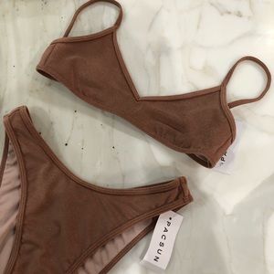 Pacsun Nude Nora bikini bottom and top